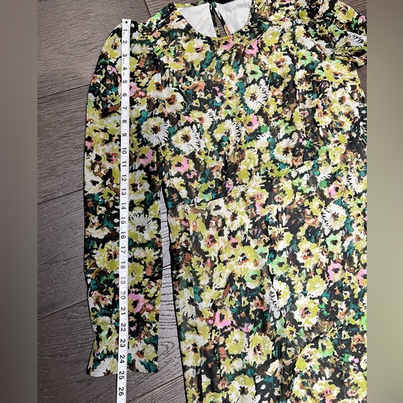 Womens Vero Moda mini skater floral dress sz L - Picture 9 of 12